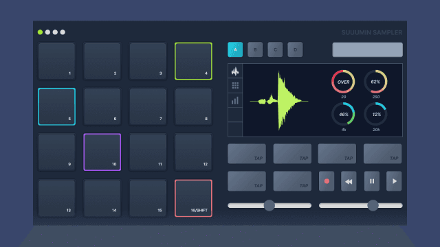 Suuumin Sampler UI